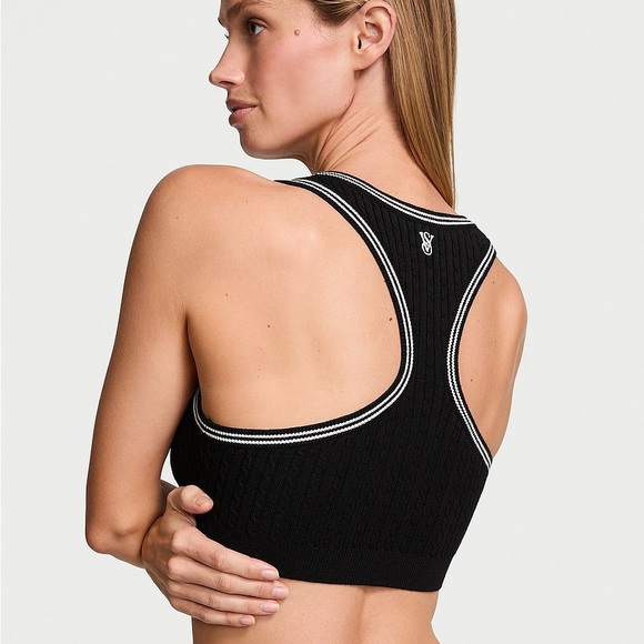 NWT Victoria's Secret Luxe Cable Knit Bralette - size Large - Picture 3 of 12